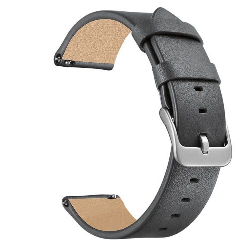 22mm Genuine Leather Watch Strap Smart Watch Band for Huawei Watch GT / Watch Magic / Watch 2 - Grey