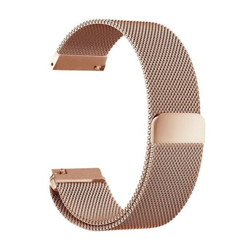 22mm Magnetic Milanese Stainless Steel Watch Strap for Huawei Watch GT / Honor Watch Magic - Rose Gold