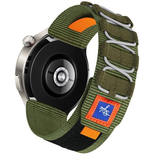 22mm Nylon Sport Band For Huawei Watch GT 4 46mm  /  Watch 4 Pro  /  Watch 4 Wrist Strap Replacement - Army Green