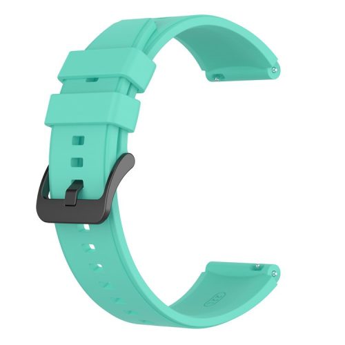 22mm Plain Silicone Watch Band Strap Replacement for Huawei Watch 3/Watch 3 Pro - Cyan