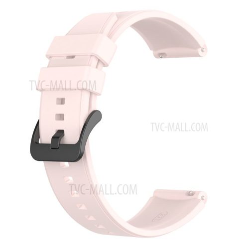 22mm Plain Silicone Watch Band Strap Replacement for Huawei Watch 3/Watch 3 Pro - Pink