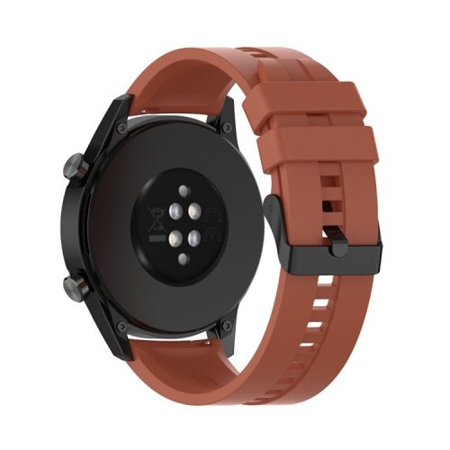 22mm Silicone Smart Watch Bands for Huawei Watch Buds / Watch 3 Pro New, Wrist Strap Watchband Replacement - Red Orange