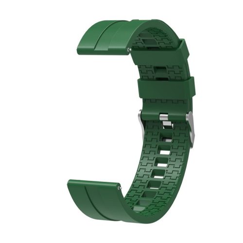 22mm Silicone Watch Strap Replacement Adjustable Watch Band for Huawei Watch GT - Army Green