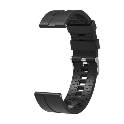 22mm Silicone Watch Strap Replacement Adjustable Watch Band for Huawei Watch GT - Black