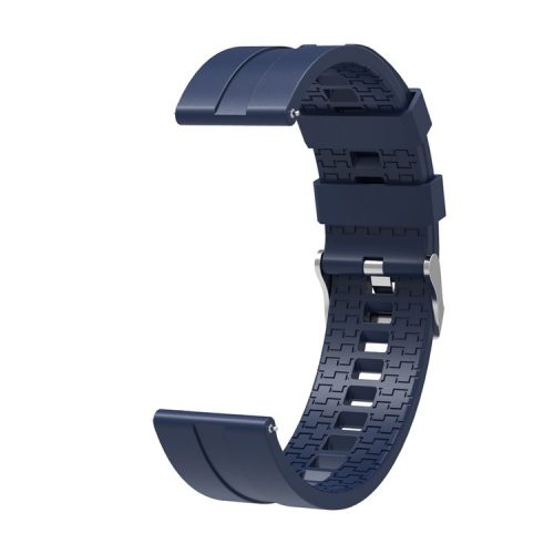 22mm Silicone Watch Strap Replacement Adjustable Watch Band for Huawei Watch GT - Dark Blue