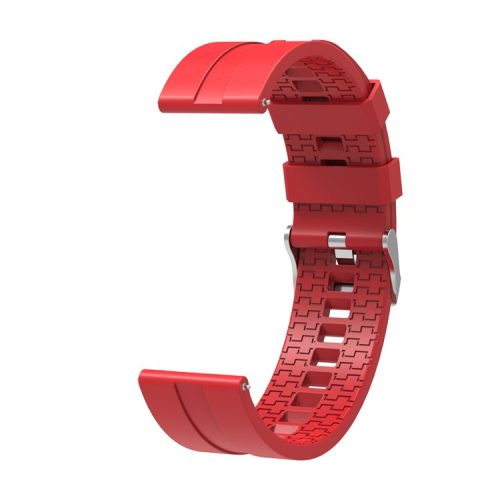 22mm Silicone Watch Strap Replacement Adjustable Watch Band for Huawei Watch GT - Red