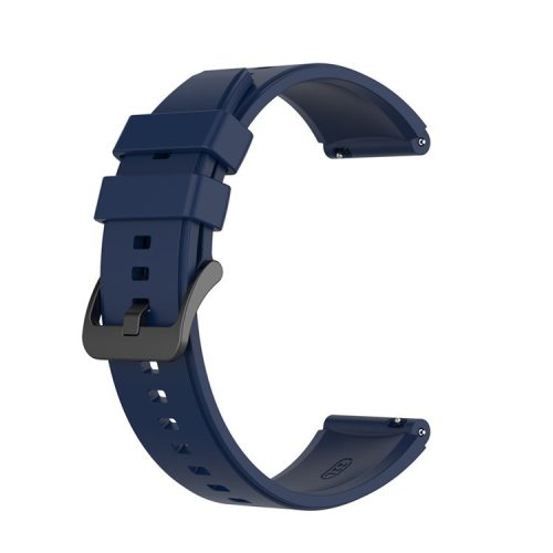 22MM Soft Silicone Watch Band Strap Replacement for Huawei Watch GT 2 Pro - Navy Blue