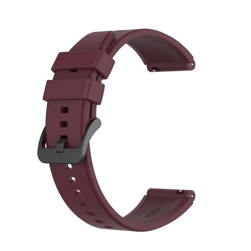 22MM Soft Silicone Watch Band Strap Replacement for Huawei Watch GT 2 Pro - Wine Red