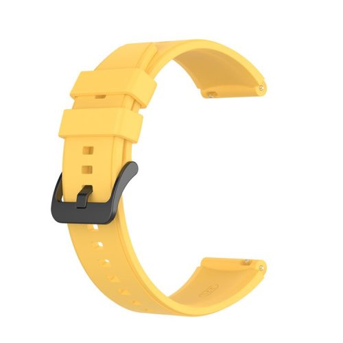 22MM Soft Silicone Watch Band Strap Replacement for Huawei Watch GT 2 Pro - Yellow