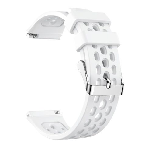 22MM Soft Silicone Watch Band Strap Replacement for Huawei Watch GT 2e - White