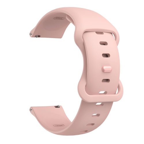 22mm Width Soft Silicone Universal Band Strap Replacement for Huawei Watch 3 / 3 Pro / Samsung Amazfit Watch Etc - Pink