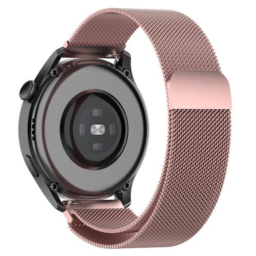 Breathable Milanese Stainless Steel Mesh Band Watch Strap for Huawei Watch GT3 42mm/Samsung Galaxy Watch 42mm - Rose Pink