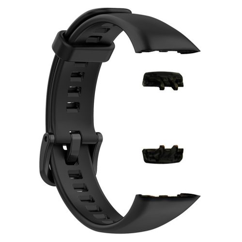 For Huawei Band 6 / Band 6 Pro / Honor Band 6 TPU Sport Strap Replacement Watch Band - Black