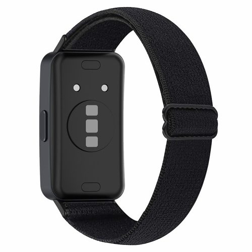 For Huawei Band 8 / Band 8 NFC / Band 9 / Band 9 NFC Bohemian Style Elastic Nylon Smartwatch Strap Watch Band Replacement - Black