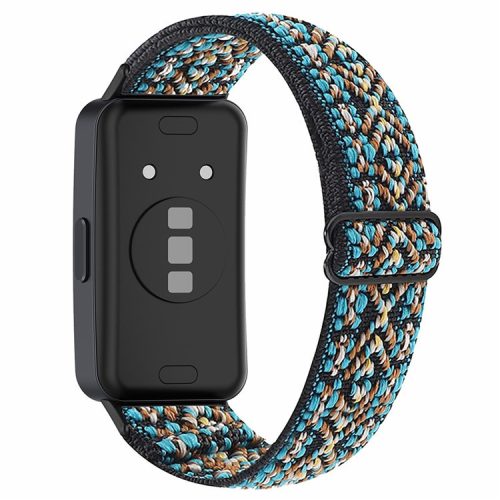 For Huawei Band 8 / Band 8 NFC / Band 9 / Band 9 NFC Bohemian Style Elastic Nylon Smartwatch Strap Watch Band Replacement - Brown