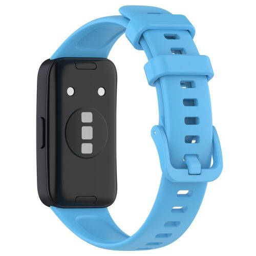 For Huawei Band 8 / Band 8 NFC / Band 9 / Band 9 NFC Silicone Watch Bands Waterproof Sport Watchband Strap - Sky Blue