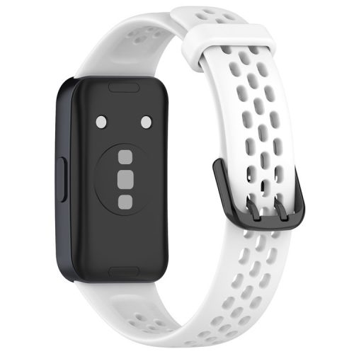 For Huawei Band 8 / Band 8 NFC / Band 9 / Band 9 NFC Watch Band Soft Silicone Breathable Strap Replacement - White