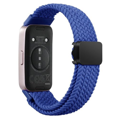 For Huawei Band 8 / Band 8 NFC / Band 9 / Band 9 NFC Wrist Band Magnetic Buckle Nylon Braided Smartwatch Strap - Blue