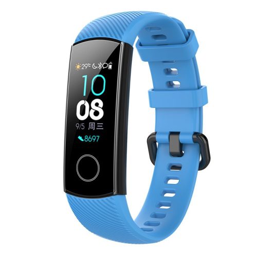 For Huawei Honor Band 4 Silicone Watch Wrist Band Replacement, Length: 95.6+124.8mm - Baby Blue