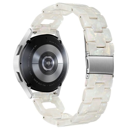 For Huawei Watch 2 / GT 2 42mm / GT 3 42mm D-Shape Strap Resin Smart Watch Band - Fluorescence White