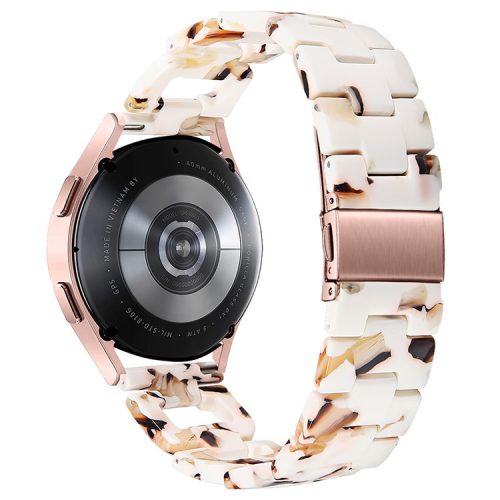 For Huawei Watch 2 / GT 2 42mm / GT 3 42mm D-Shape Strap Resin Smart Watch Band - Nougat