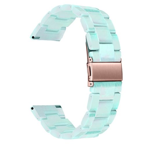 For Huawei Watch 2/Watch GT 2 42mm Resin Watch Band Wrist Strap Replacement 20mm with Stainless Steel Buckle  - Green