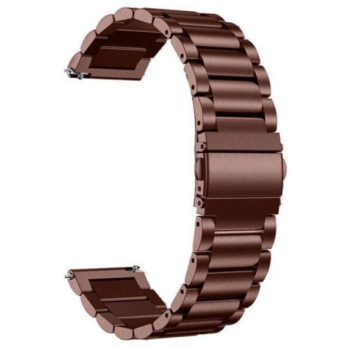 For Huawei Watch 3 / Watch 3 Pro 316L Stainless Steel 3-Bead Watch Strap 22mm Replacement Band - Antique Copper