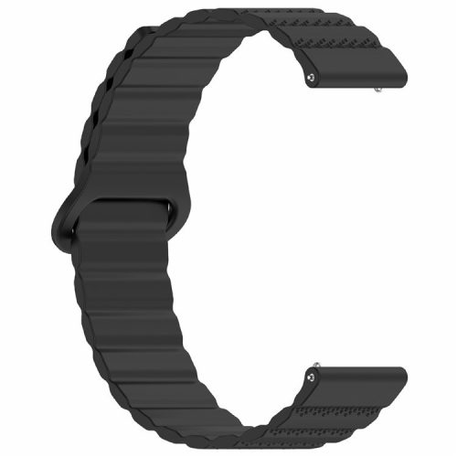 For Huawei Watch 4 / 4 Pro / GT 4 46mm Magnetic Strap 22mm Universal Silicone Watch Band - Black