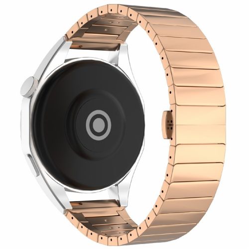 For Huawei Watch 4 / 4 Pro / GT 4 46mm Replacement Watch Strap 22mm Magnetic Buckle Zinc Alloy Band - Gold