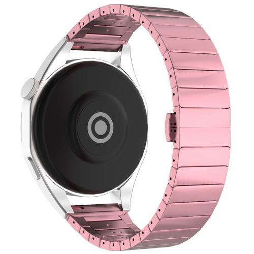 For Huawei Watch 4 / 4 Pro / GT 4 46mm Replacement Watch Strap 22mm Magnetic Buckle Zinc Alloy Band - Rose