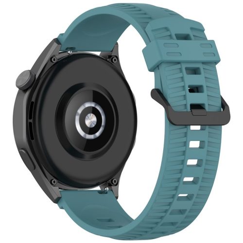 For Huawei Watch 4 / 4 Pro / GT 4 46mm Silicone Watch Strap 22mm Tire Texture Wrist Band - Cyan