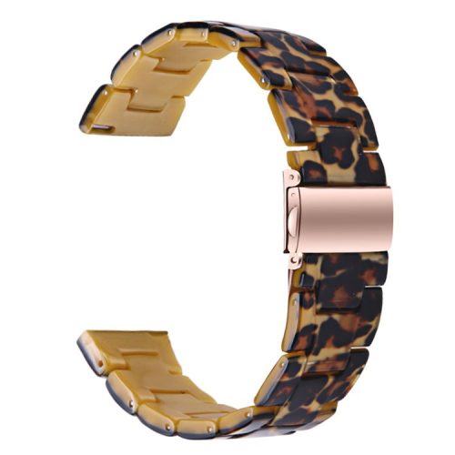 For Huawei Watch 4 Pro / Watch GT 3 / 2 46mm Replacement Watch Band Waterproof 22mm Resin Watch Strap - Leopard Printed