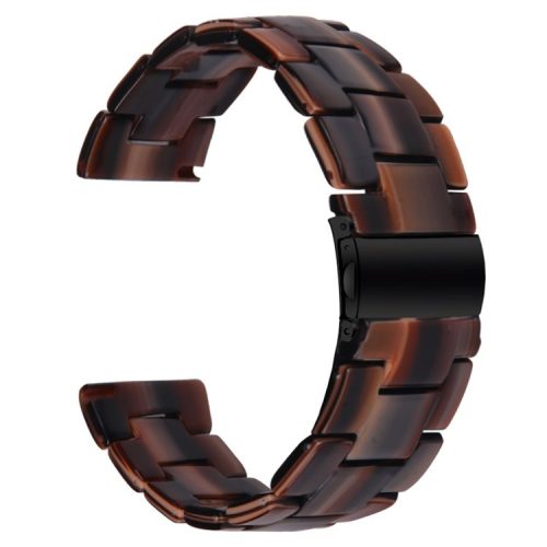 For Huawei Watch 4 Pro / Watch GT 3 / 2 46mm Resin Watch Band 22mm Waterproof Quick Release Watch Strap - Chocolate