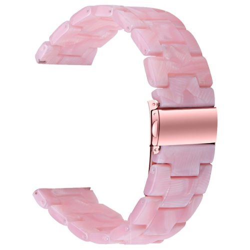 For Huawei Watch 4 Pro / Watch GT 3 / 2 46mm Resin Watch Band 22mm Waterproof Quick Release Watch Strap - Pearl Pink