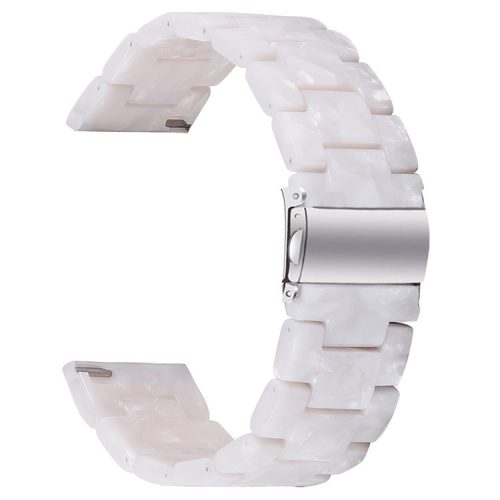 For Huawei Watch 4 Pro / Watch GT 3 / 2 46mm Resin Watch Band 22mm Waterproof Quick Release Watch Strap - Pearl White