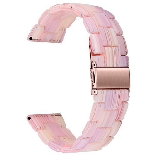 For Huawei Watch 4 Pro / Watch GT 3 / 2 46mm Resin Watch Band 22mm Waterproof Quick Release Watch Strap - Silk Pink