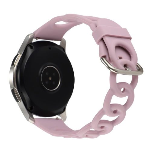 For Huawei Watch Buds / GT3 SE / GT3 Pro 46mm Silicone Watch Band 22mm Donut Hollow Replacement Wrist Strap - Light Purple