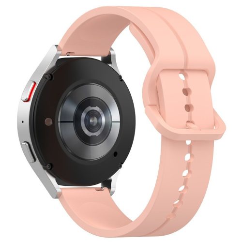 For Samsung Galaxy Watch3 45mm / Huawei Watch GT 4 46mm Watch Band 22mm Silicone Wrist Strap - Light Pink