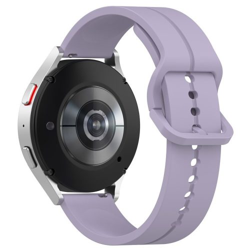 For Samsung Galaxy Watch3 45mm / Huawei Watch GT 4 46mm Watch Band 22mm Silicone Wrist Strap - Light Purple