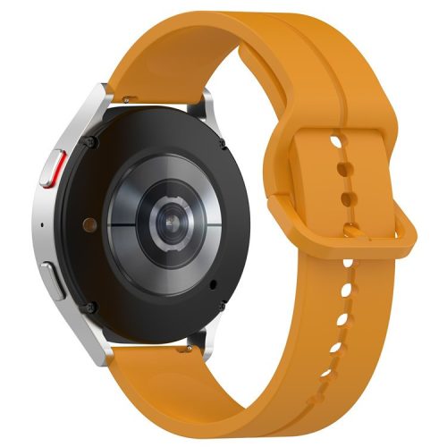 For Samsung Galaxy Watch3 45mm / Huawei Watch GT 4 46mm Watch Band 22mm Silicone Wrist Strap - Yellow