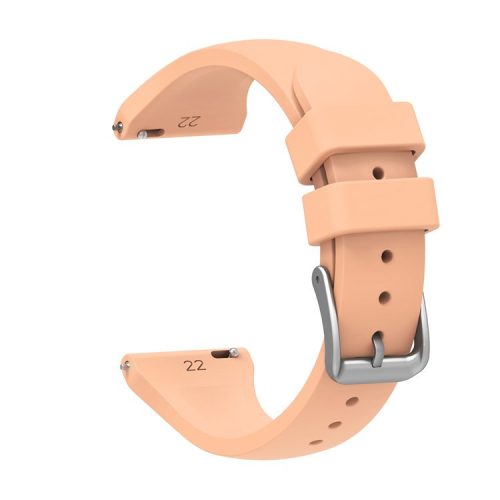 For Samsung Galaxy Watch3 45mm/Gear S3 Classic/Huawei Watch GT 2e/GT 2 46mm/Honor Magic 22mm Silicone Watch Band Quick Release Wrist Strap with Buckle for Sports Watch - Pink