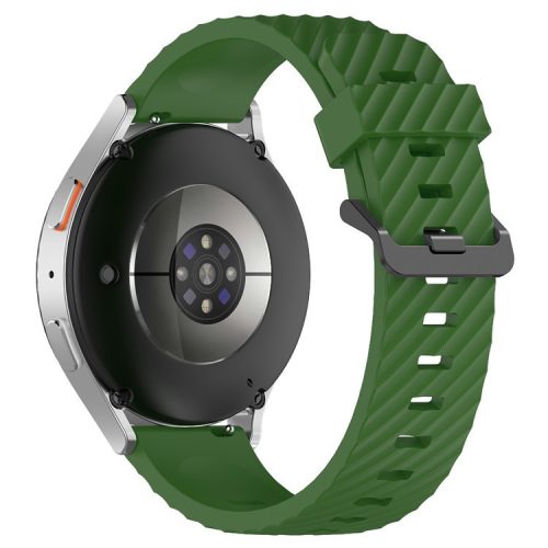 KALEBOL 20mm Silicone Band for Huawei Watch GT 3 42mm / GT 3 Pro 43mm Tire Pattern Watch Strap - Army Green