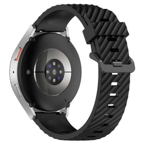 KALEBOL 20mm Silicone Band for Huawei Watch GT 3 42mm / GT 3 Pro 43mm Tire Pattern Watch Strap - Black