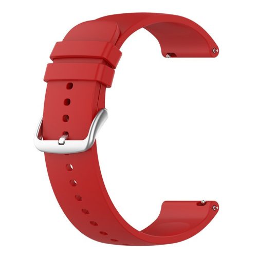 KALEBOL 20mm Silicone Strap for Huawei Watch GT 3 42mm / GT 3 Pro 43mm Round End Watch Band - Red