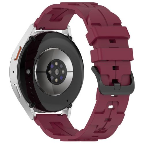 KALEBOL 22mm Silicone Band for Huawei Watch 4 / 4 Pro / GT 4 46mm Round Tail Watch Strap - Wine Red