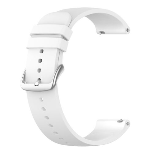 KALEBOL 22mm Silicone Strap for Huawei Watch 4 / 4 Pro / GT 4 46mm Round End Watch Band - White