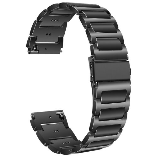 KALEBOL For Huawei Watch 4 / 4 Pro / GT 4 46mm Watch Strap 22mm Zinc Alloy Metal Band - Black