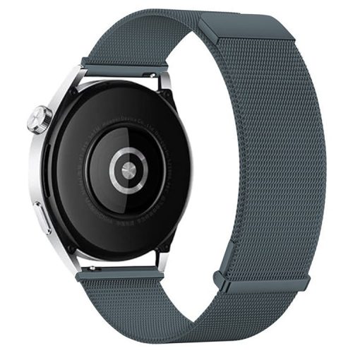 KALEBOL For Huawei Watch GT 3 Pro 43mm Stainless Steel Milanese Strap 20mm Magnetic Watch Band - Graphite Grey