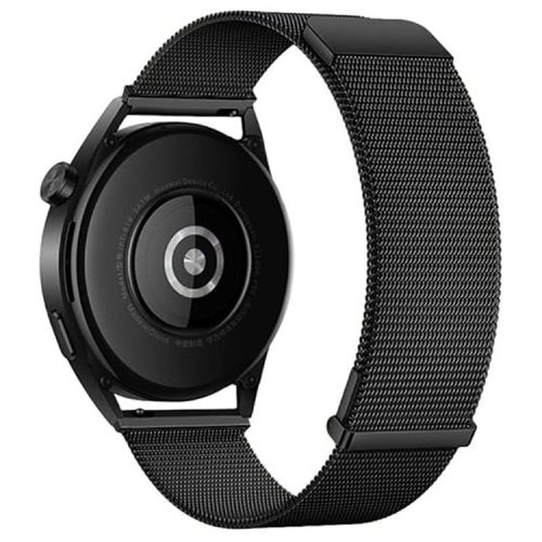 KALEBOL For Huawei Watch GT 4 41mm Milanese Mesh Watch Strap 18mm Magnetic Wrist Band - Black