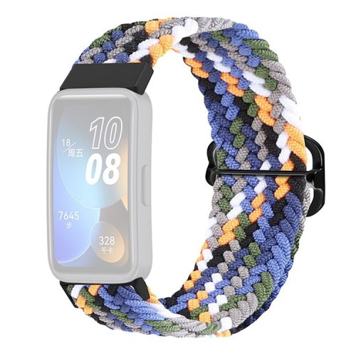 KALEBOL KLB-BZNL-001 For Huawei Band 8 / Band 8 NFC / Band 9 / Band 9 NFC Strap Adjustable Braided Nylon Watch Band - Denim